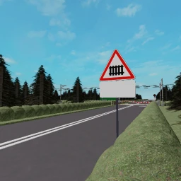 French railroad crossing  icon