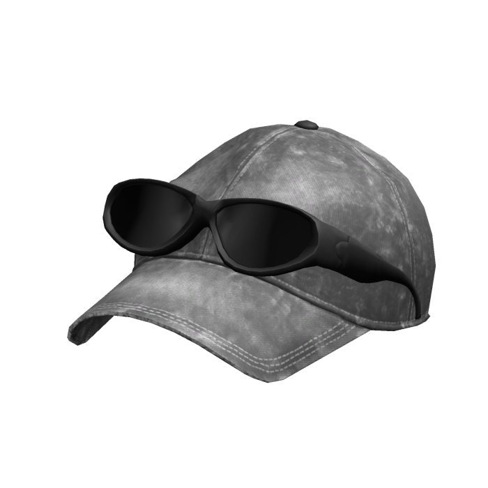 Faded Cap with Sunglasses Grey