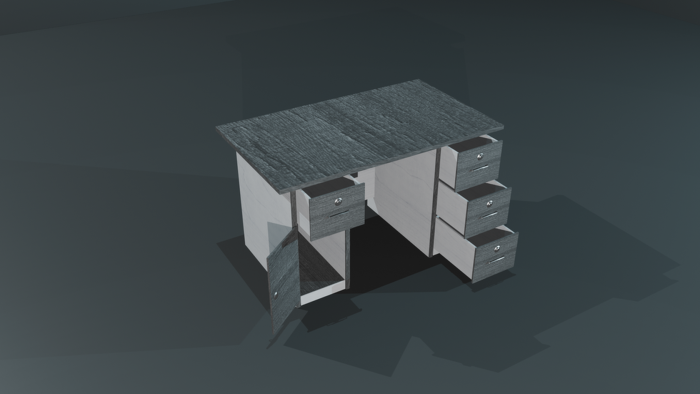 Monochrome Office Desk preview 5