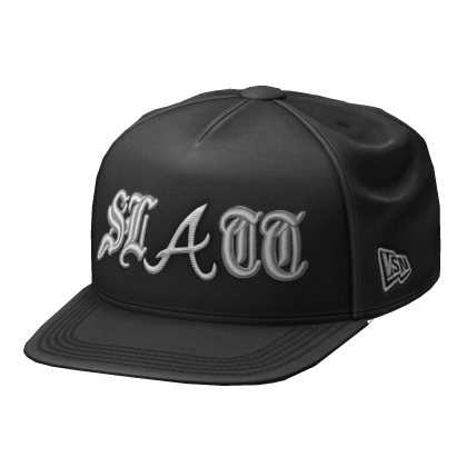 Backwards Black SLATT Fitted Cap Roblox item