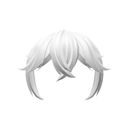 Crossed Over Anime Bangs (White)