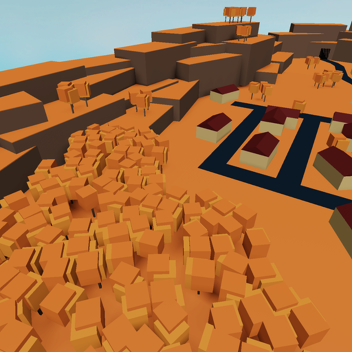 Overlooking an autumn town