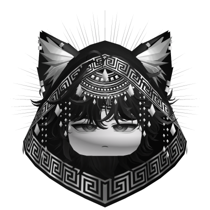 Egyptian Mullet w/ Divine Silver Black Hood