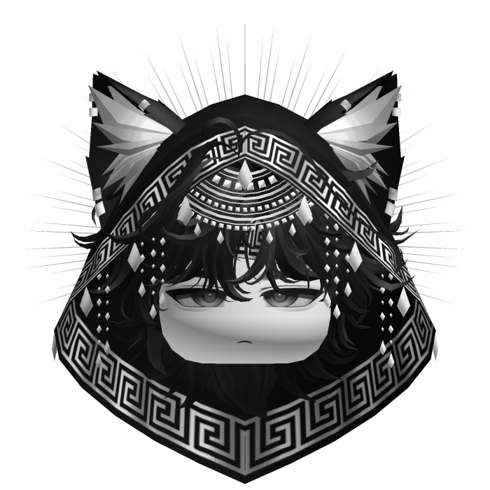 Egyptian Mullet w/ Divine Silver Black Hood