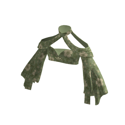 adidas Green Chiffon Top thumbnail