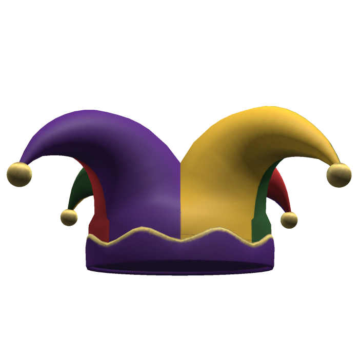 Creepy Colorful Jester Halloween Hat
