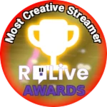 🏆 Most Creative Streamer Roblox badge thumbnail