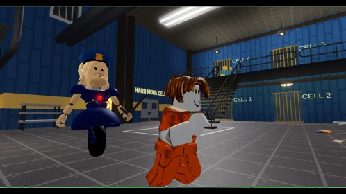 [POLICE GIRL!] BARRY 2 PLAYER ESCAPE PRISON V2!