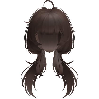 brown cute jellyfish cut low pigatails