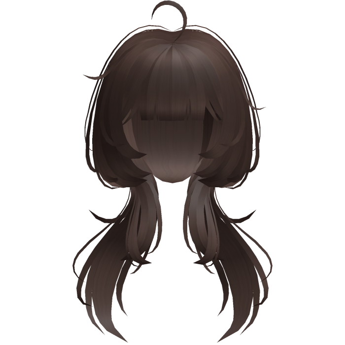 brown cute jellyfish cut low pigatails