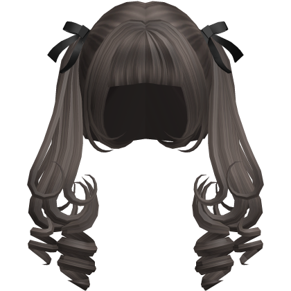 brown lolita pigtail curly Roblox item