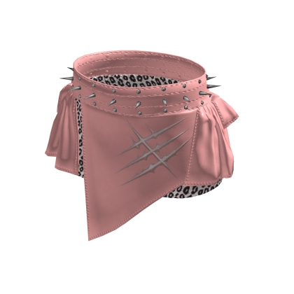 Punk Leopard Studded Mini Skirt Pink[MAX]