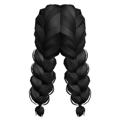 Large French Braids in Black Roblox item