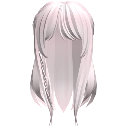 sweet long moe hair in pastel pink