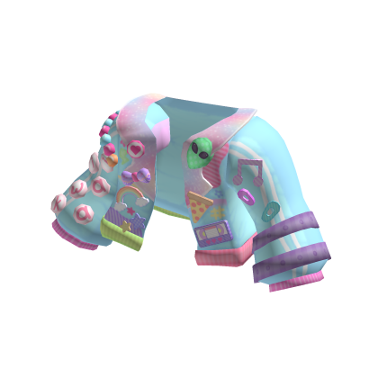 Cute Kawaii Decora Alien Rainbow Jacket