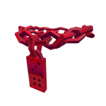 Red Domino Bling Necklace