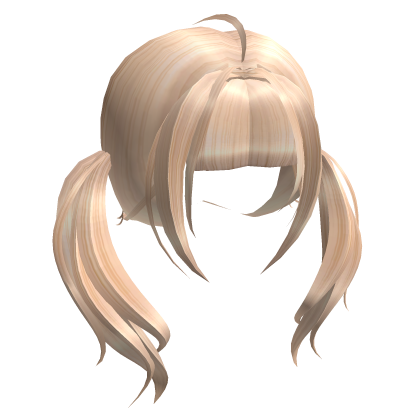 ♡ cute pigtails in blonde hair ♡ ✧.* Roblox item