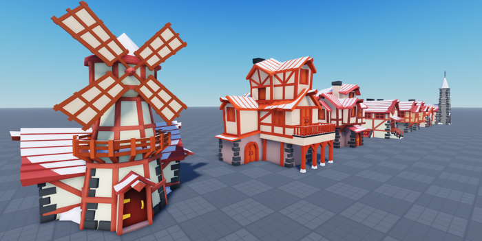 Stylized Winter Village Pack (Low Poly) ❄️ preview 3