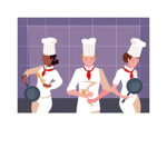 Le fan de club des petits cuisinier