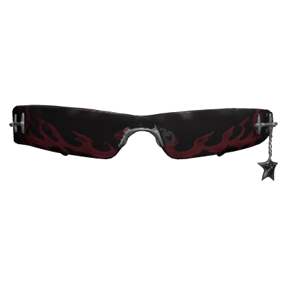 Red Flaming Y2K Shades Roblox item