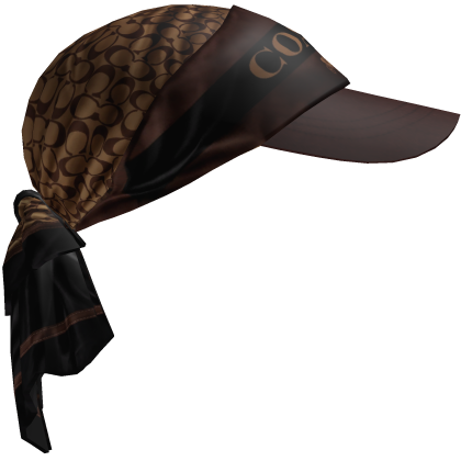 Designer Brown Hat with Bandana Bundle