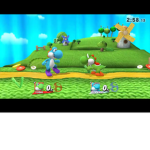 Dark magical blue yoshi and yoshi squad