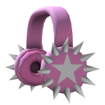Spiked Star Headphones [Pink]