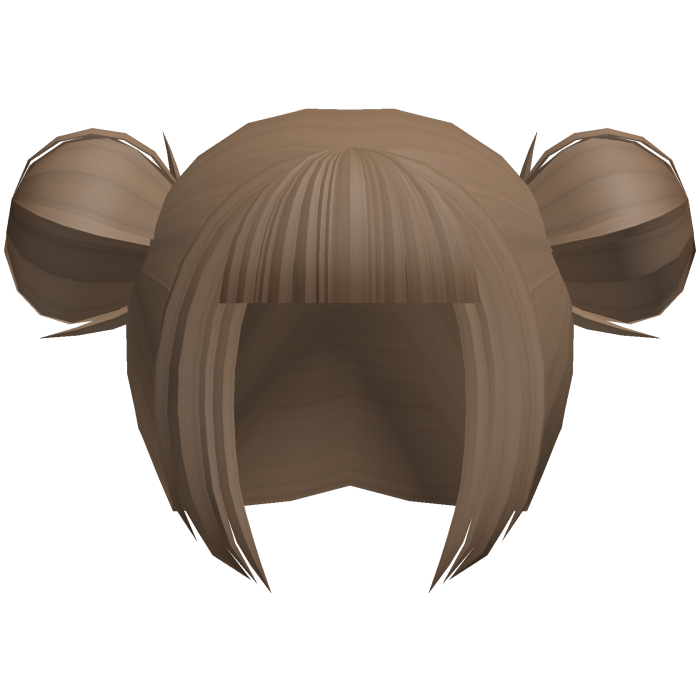 ginger blunt bangs messy buns