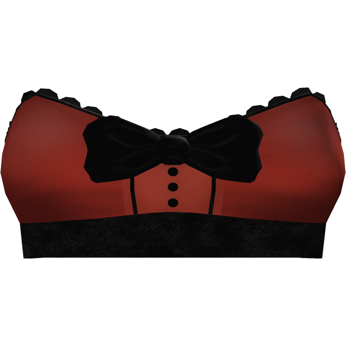♡ | animatronic fox red cute top black bow tie