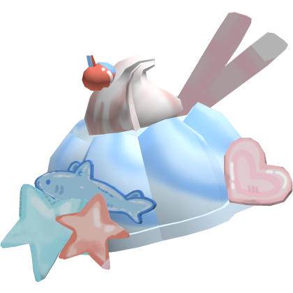 whimsical jello whipped dolphin headpiece