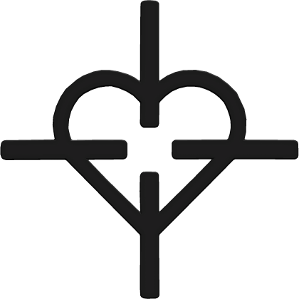 cute fawn deer crosshair - black