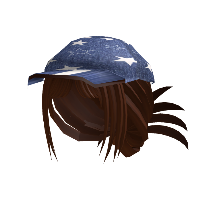 Y2K Spikey brown Bun com boné denim