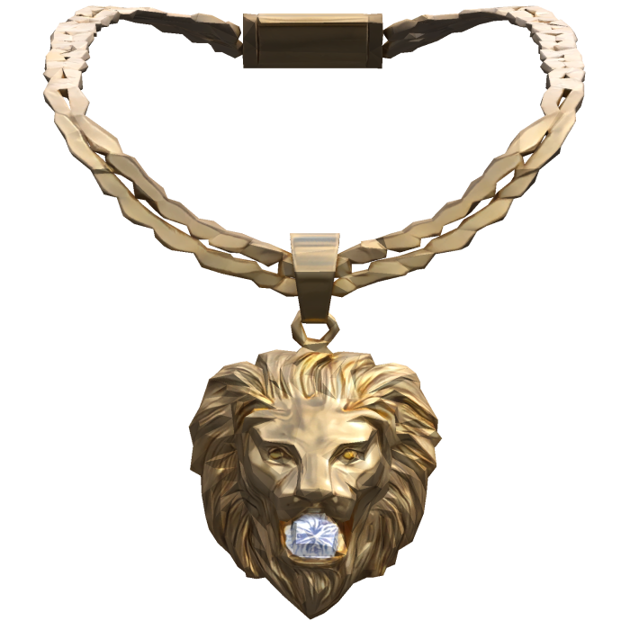 Punk StyleB Zirconiaia Lion Pendant Necklace [3.0]