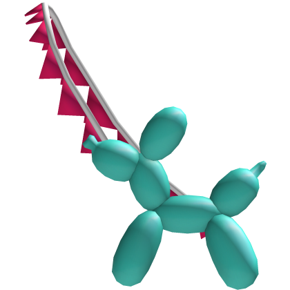 ☆ teal & pink pennant banner balloon dog cross bag