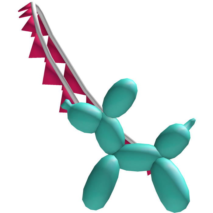 ☆ teal & pink pennant banner balloon dog cross bag
