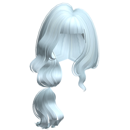Cute Farm Girl Layered Side Ponytail in Blue Roblox item