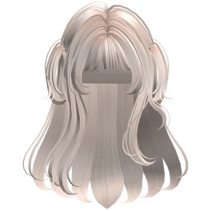 Beige soft layered hime hair