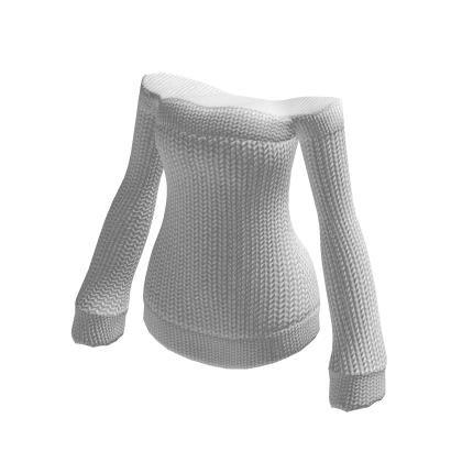 🤍 Off the Shoulder Sweater Dress White
