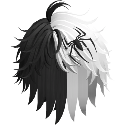 Dark Multiverse Black & White Spiderverse Hair Roblox item