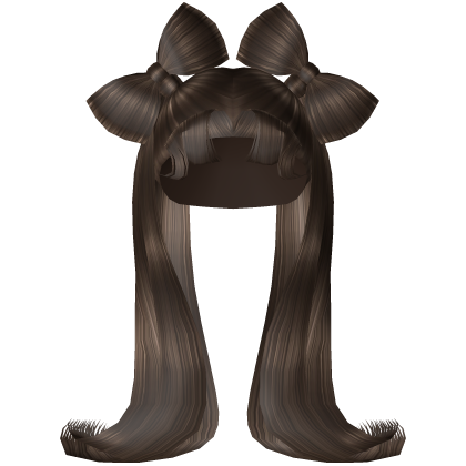 Y2K Brown Diva Bow Pigtails