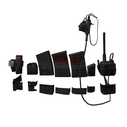 Black Division Trex Ready Rig Pouch (Red) Roblox item