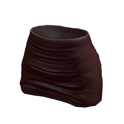 dark red leather tight mini skirt thumbnail