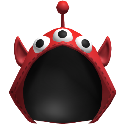 Red Kawaii Alien Plush Hood Roblox item