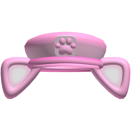 . ‿ ♡ cute mailman hat w cat ears in pink