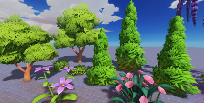 Fantasy Stylized Forest Roblox Nature Assets Pack preview 4