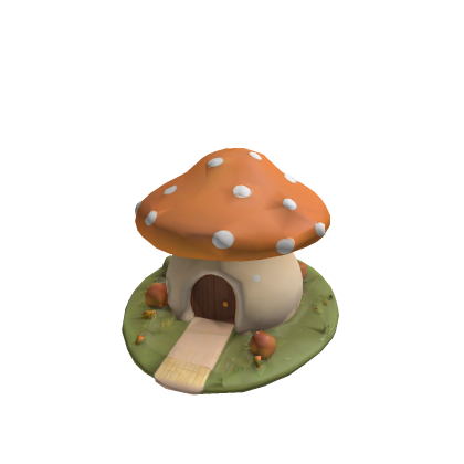Cartoon Mushroom House – Low Poly