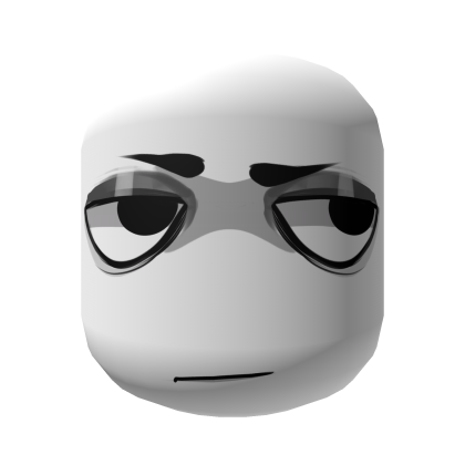 Annoyed Unimpressed Man Face [White] Roblox item