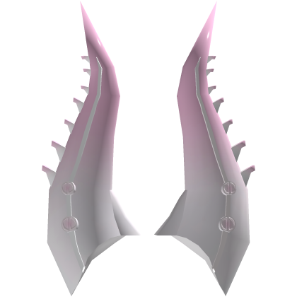 Pink/White Horns of Pwnage Recolor (Addon) Roblox item