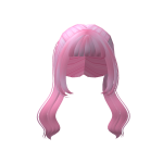 Kawaii Pink Hair with Pigtails