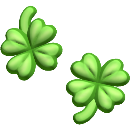 🍀 four leaf clover hairclips tween moe (right)